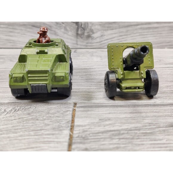 Vintage 1973 Lesney Matchbox Rolamatics No 28 & Gun Diecast Car Made in England - Picture 8 of 10